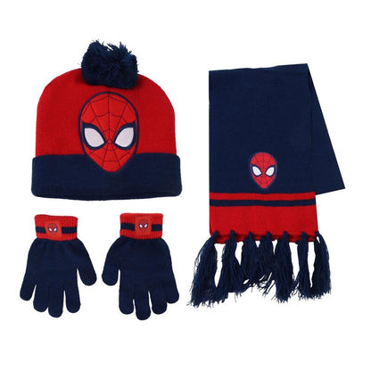 Marvel Spiderman winter set snood hat gloves