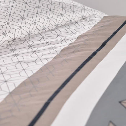 Double bed set -TODAY - 240x200 cm - 100% Cotton - Beige, Black and White