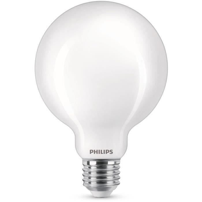 Philips LED Equivalent 60W E27 Warm Warm Non -Dimmable, Glass