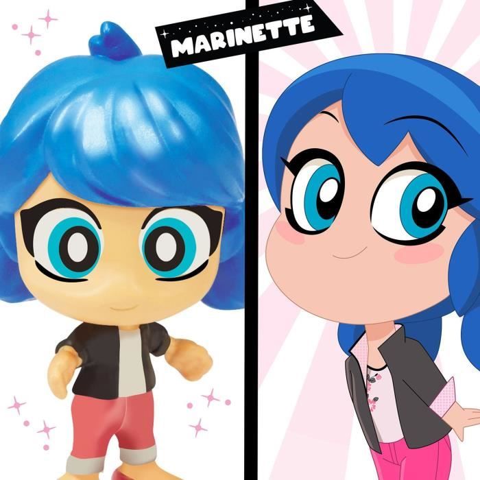 BANDAI - Miraculous Ladybug - Mini universe Chibi Boulangerie - Mini figurines Marinette and Adrien included - P50551