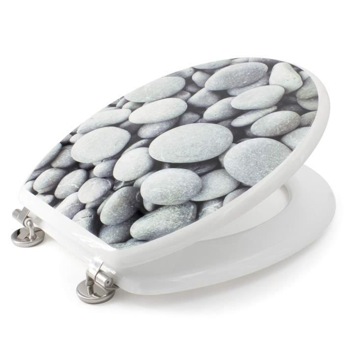 Pebble WC Toilet Seat - Gray