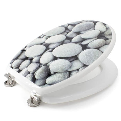 Pebble WC Toilet Seat - Gray