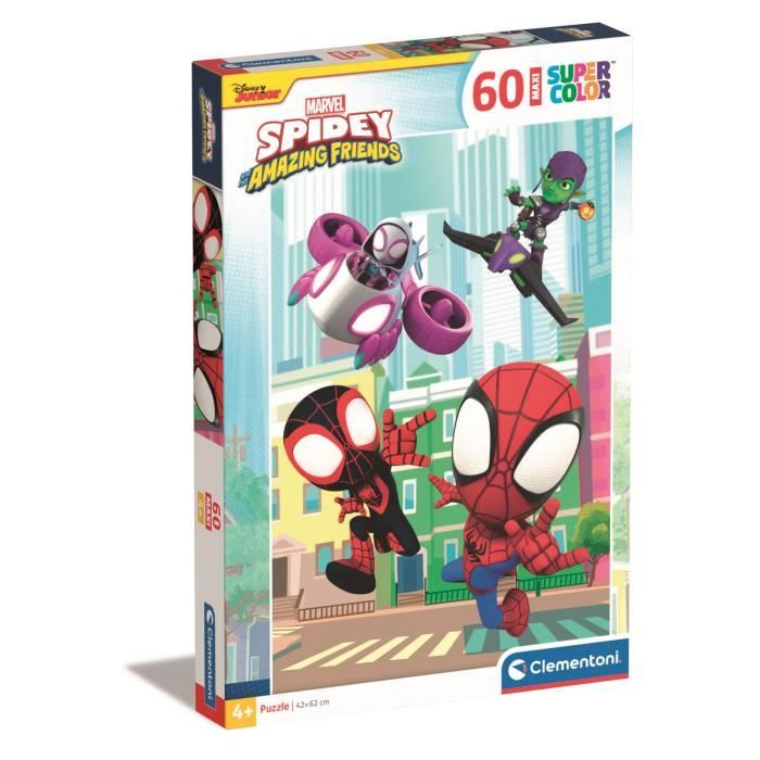 CLEMENTONI - 60 pieces Maxi - Spidey and his extraordinary friends