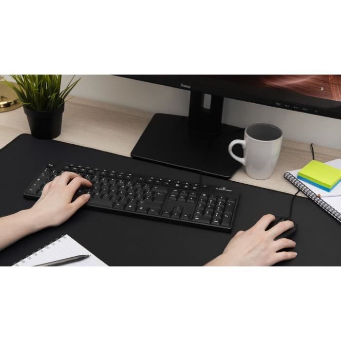 Keyboard - BLUESTORK - MEDIA OFFICE - Wired - Azerty - Windows Compatible - Black