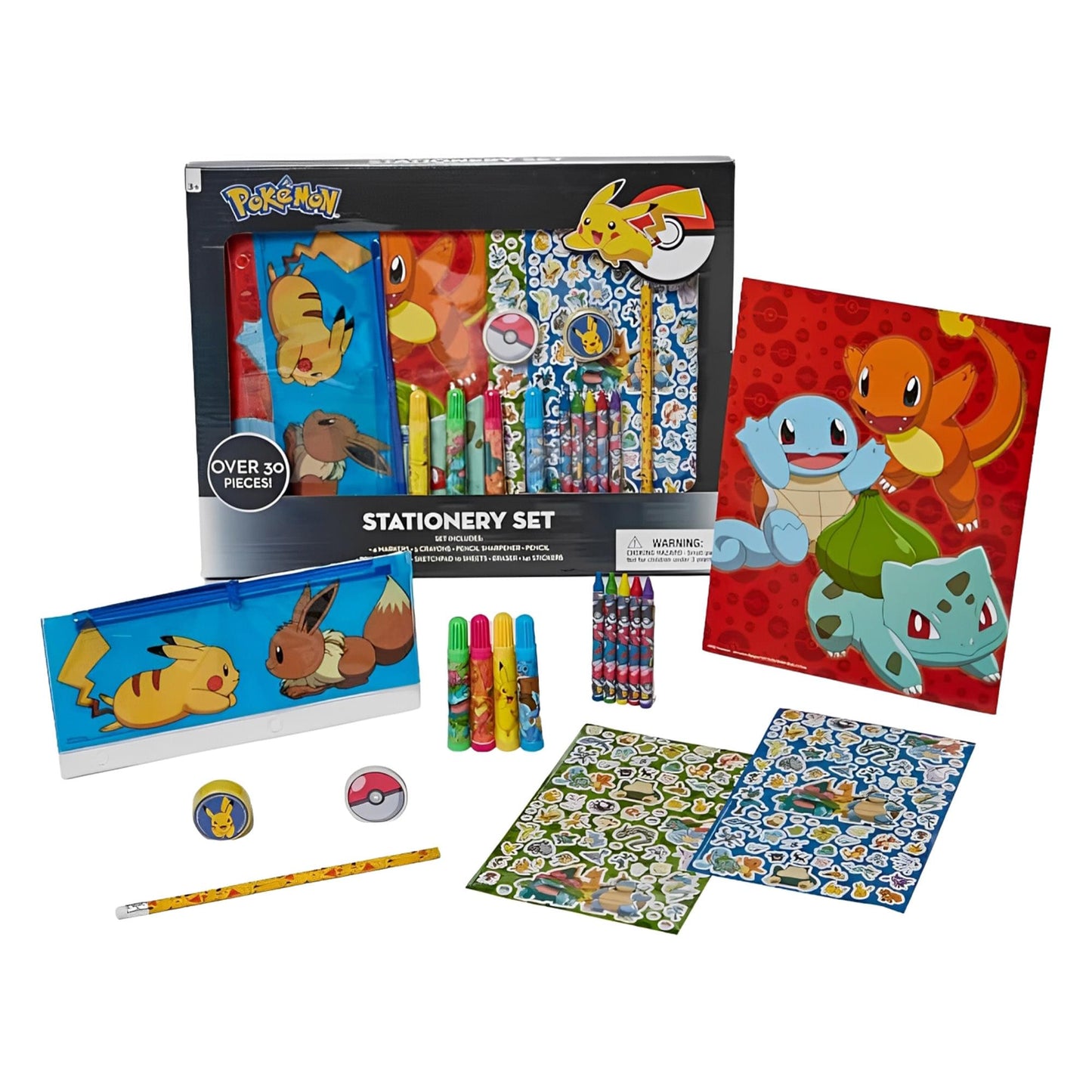 Pokemon Kids Coloring Stationary Set