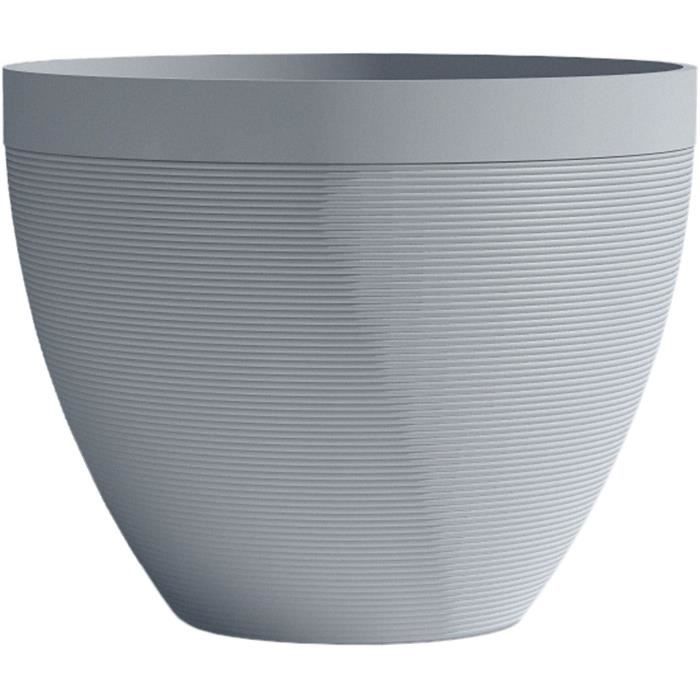 Flowerpot - GARDEN ID - Green Care Impact Blue-Grey - 40 x 31 cm - 10-year guarantee - 100% recycled - UV/frost resistant