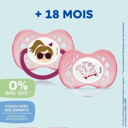 DODIE Set of 3 Anatomical Soothers Day and Night +18 Months X3