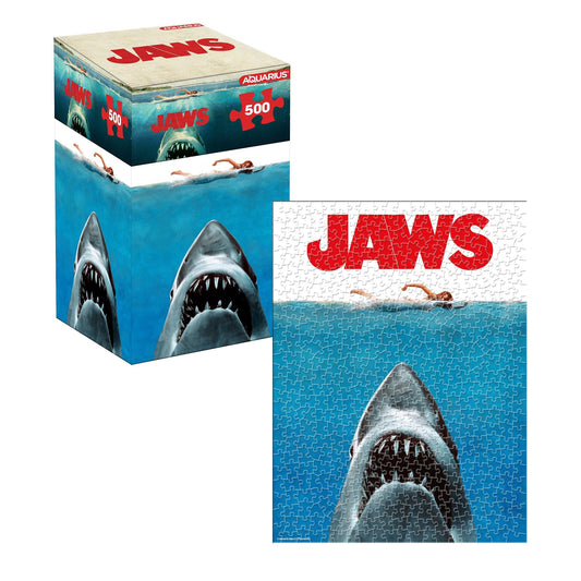 JAWS One Sheet 500 Piece Jigsaw Puzzle (Vertical Box)
