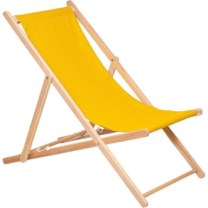 Stapled deck chair - PRIVATE GARDEN - Cumin - F100