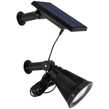 in 1 solar spotlight to stick or fix - LUMISKY - SPIKY AWAY W34 - H42 cm - white LED