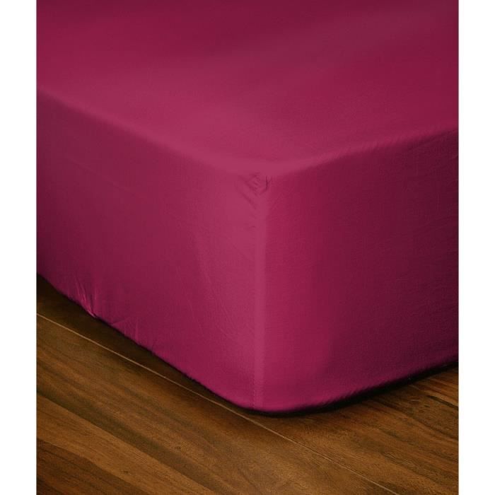 Fitted sheet - LOVELY HOME - LH71610 - 180x200+30 cm - Fuchsia