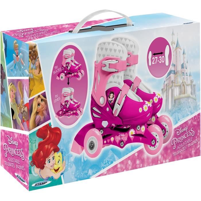 DISNEY PRINCESSES Inline Skates Adjustable 27-30 2in1 Triskate
