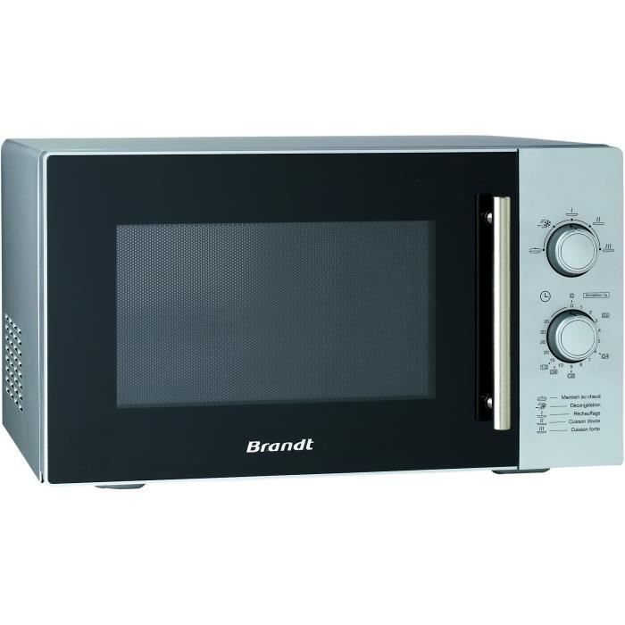 BRANDT SM 2602S Silver Monofunctional Microwave - 26 L - 900 W - Freestanding