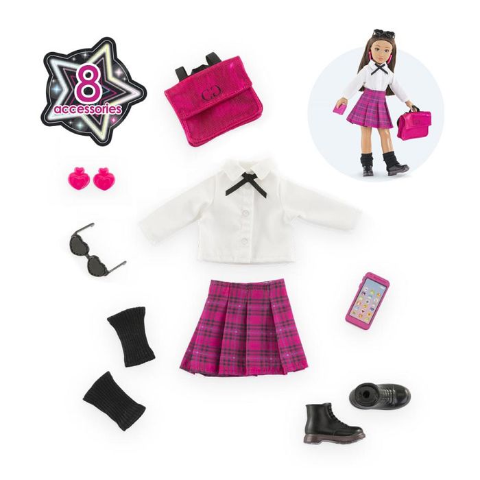 Doll accessories - COROLLE - English College Dressing - 8 accessories - from 4 years old