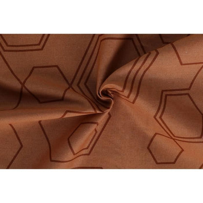 Bedding set - 1 duvet cover 220 x 240 cm + 2 pillowcases 60 x 60 cm - 100% cotton - Copper