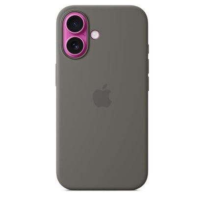 APPLE iPhone 16 - Silicone Case with MagSafe - Stone Gray
