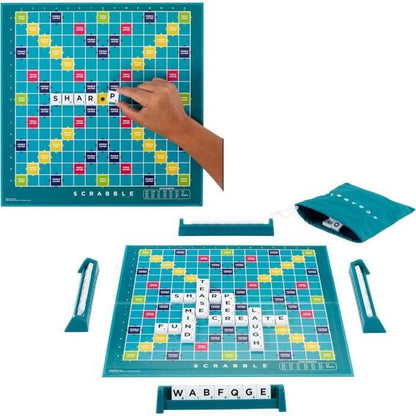 Mattel Games - Scrabble - Classic Family Board Game with 2 Game Modes HWD44