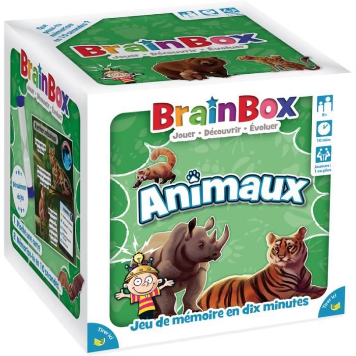 Board game - BrainBox - Animals - Observation and memory game - 1 player or more - 8 years and older