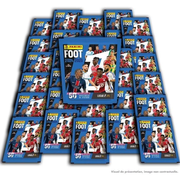 Blister stickers - PANINI - Football Ligue 1 2024-2025 McDonald's - 8 pockets + 1 legend sticker