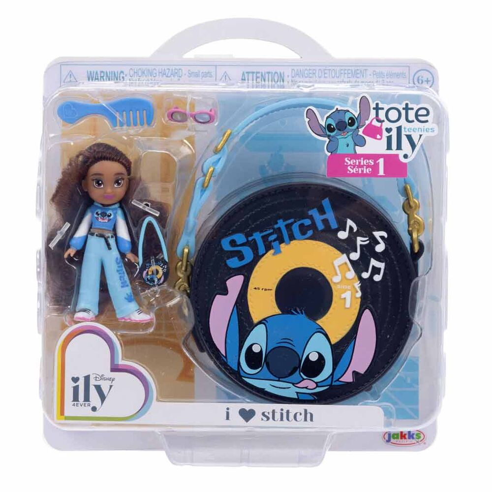 Disney Stitch ily 4Ever assorted doll + bag