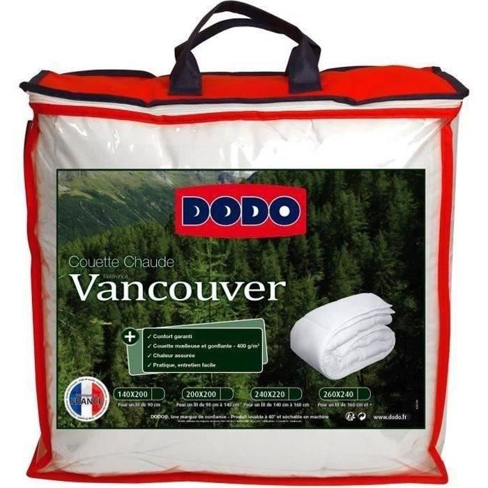 Vancouver hot duvet - 220 x 240 cm - 400gr/m² - White - Dodo