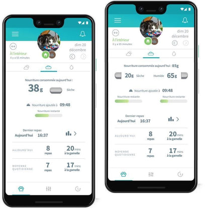 Surefeed food dispenser with connected electronic chip - white (delivered without the hub)