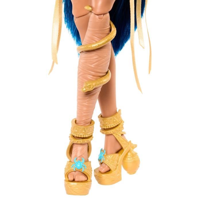 Monster High-Cleo de Nile-Doll with Animal and Accessories HXH74