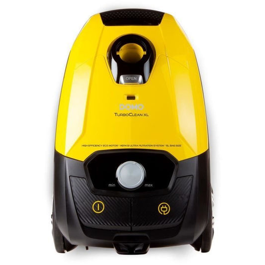 Domo do7294s - vacuum cleaner with bag - 5L - HEPA H13 filter - 73DB - Adjustable suction power - Metal tube 90cm