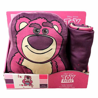 Disney Pixar Toy Story Lotso polar blanket + cushion set