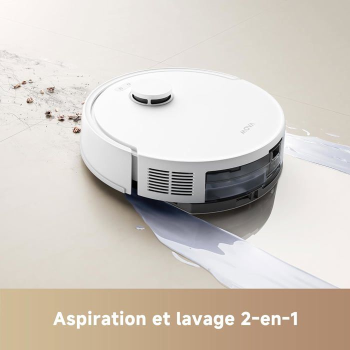MOVA E20 Plus - Robot Vacuum Cleaner with Automatic Emptying, Self-Emptying for 90 Days, 5000Pa