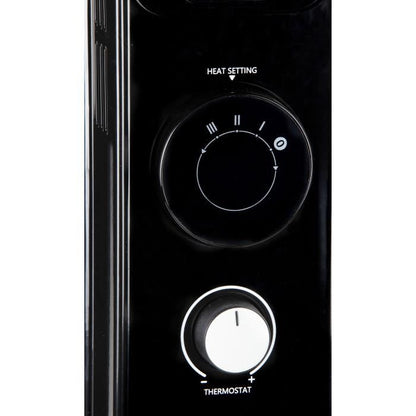 Oil-filled radiator - 2000 W - DOMO - DO7327R - 42.5 x 28 x 64 cm - Black