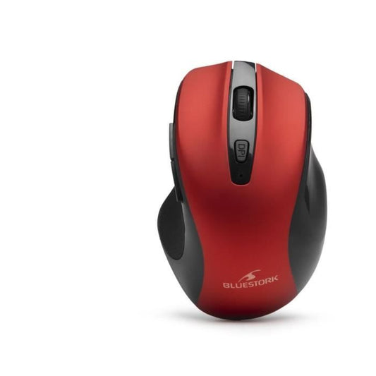 Wireless Mouse - BLUESTORK - OFFICE 75 - Rechargeable - PC/MAC - Red