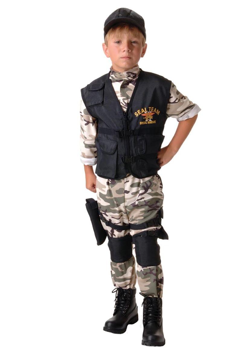 SEAL Team Light Camo Uniform Standard Child Large 10-12