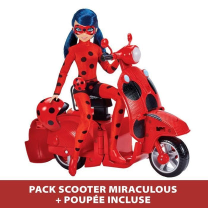 Miraculous Switch'n go scooter + Ladybug Lucky Charm BANDAI articulated doll 26 cm - P50668