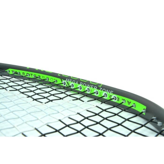Squash racket - TALBOT TORRO - PRO 6000 - US 600 string - Perforated Pro-Grip - 500cm² head - 20mm/115g frame - 155g