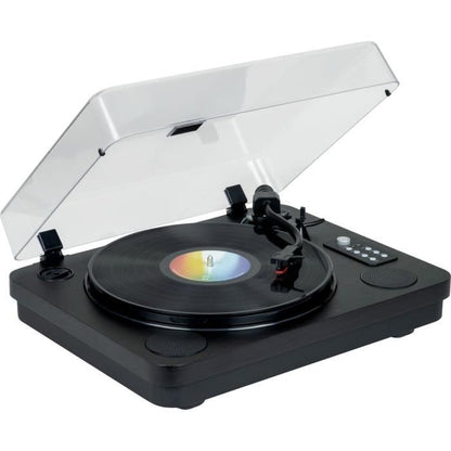 Bluetooth vinyl turntable - THOMSON - TT650BT - USB recording - 2 speakers - Black