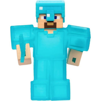 Stretchy Figure - GOO JIT ZU - Minecraft Steve - 11 cm - Elastic Texture - 3x Stretchy