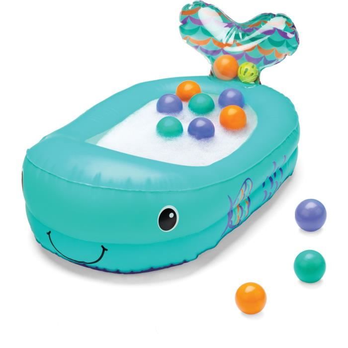Infantino whale inflatable bathtub - Integrated playing balls and thermal - 76 x 45 cm