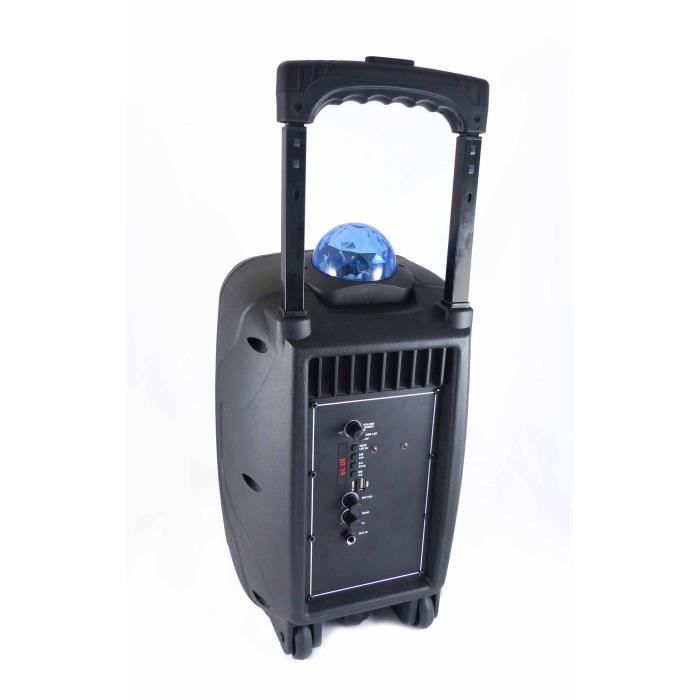 INOVALLEY KA116BOWL - 450W Bluetooth light speaker - Karaoke function - Multicolored LED kaleidoscope ball - USB port