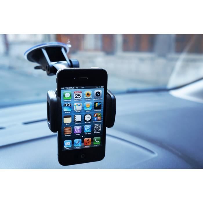 AUTO-T Support smartphones / GPS 360 ° with suction cup