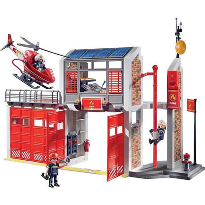 PLAYMOBIL 9462 - City Action - Fire Station with Helicopter - New in 2019
