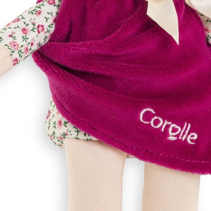 Doudou - COROLLE - Miss Rose Grenadine - 25 cm - vanilla scent - from birth