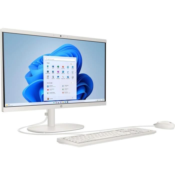 HP 22-dg0000nf All-in-One PC - 21.5 FHD - Intel N100 - 8GB RAM - 256GB Storage - Windows 11 - Wired Keyboard & Mouse