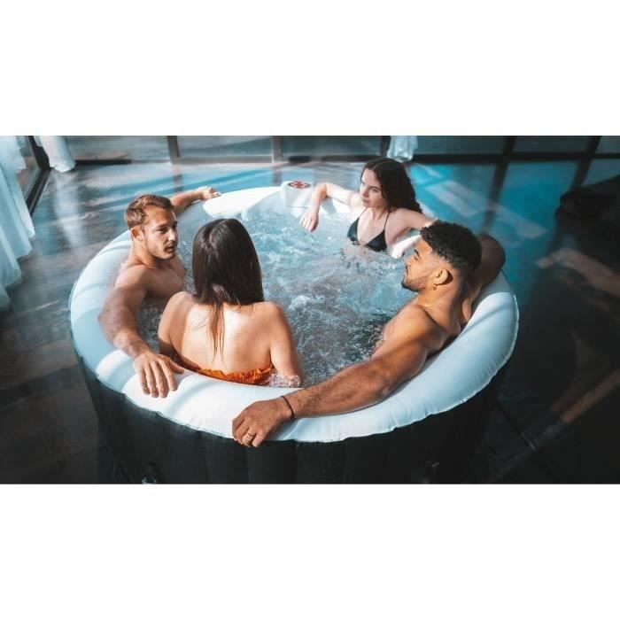 SUNSPA inflatable spa - AS04 - 185 x 65 cm - 4 places - round (delivered with filter, padlock, floor mats and cover)