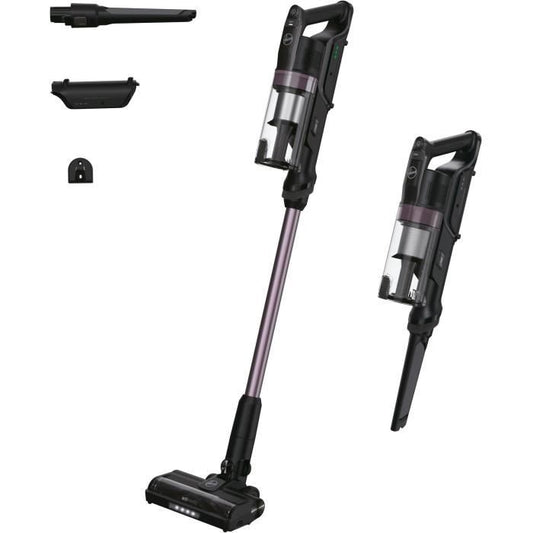 Cordless Stick Vacuum Cleaner - HOOVER HF1P10H - 40 AW - LED Screen - Black / Pastel Purple