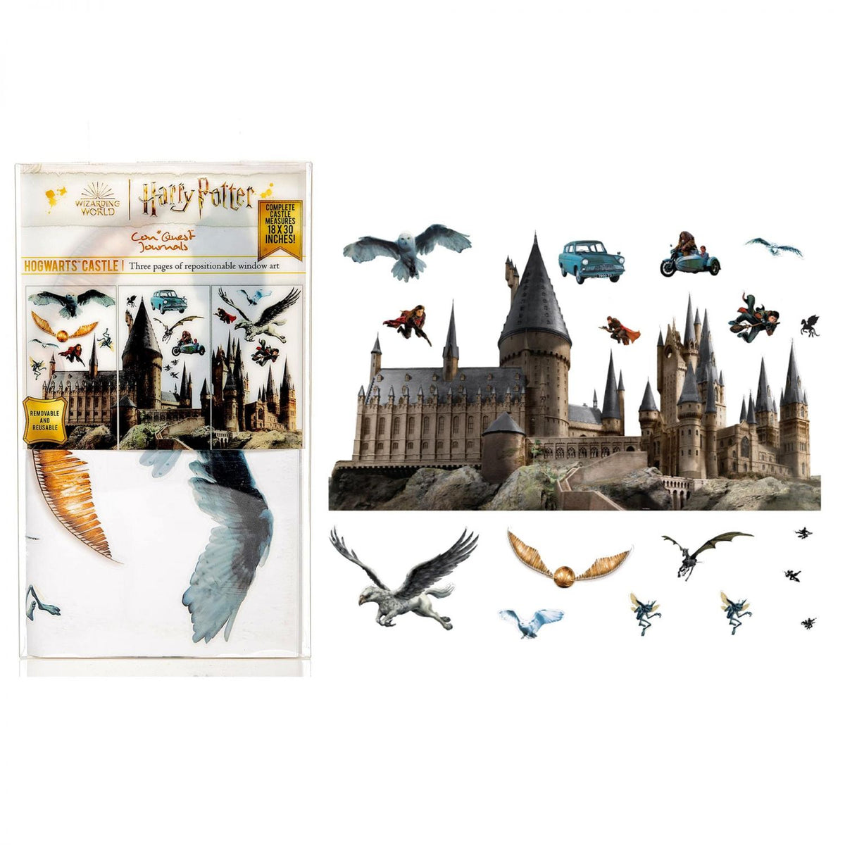 Harry Potter Hogwarts Castle Wall Cling Set Of 20