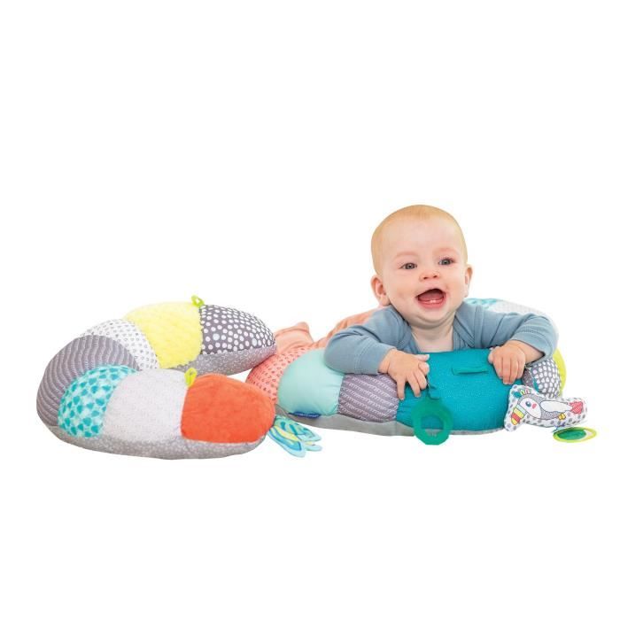 2-in-1 Infantino Tummy Time activity cushion