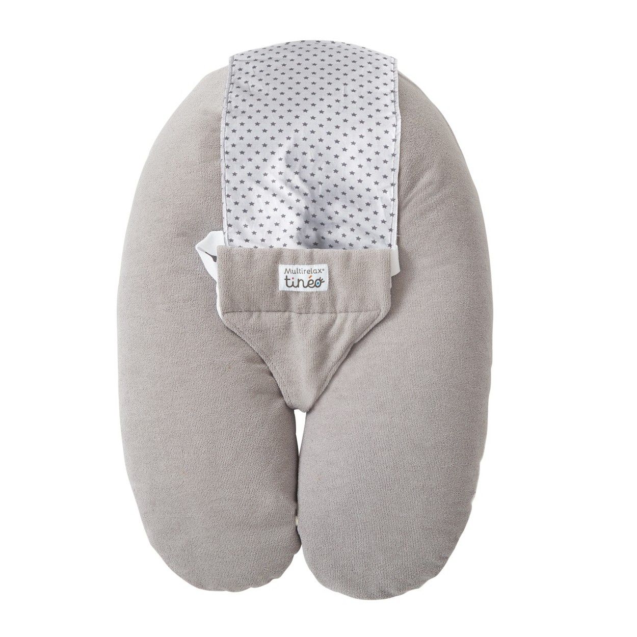 TINEO Multirelax - Evolutionary Maternity Cushion - Sponge - Gray and Polka Dots