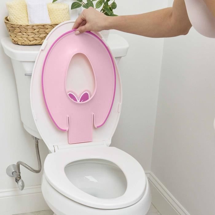 DISNEY BABY- MINNIE- Universal adhesive child toilet seat reducer, innovative, quick installation, semi-permanent