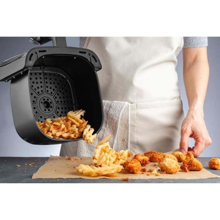 Oil-free fryer  ARTHUR MARTIN - Airfryer 5 L - 1400 W - Touch screen - 7 cooking presets - Black